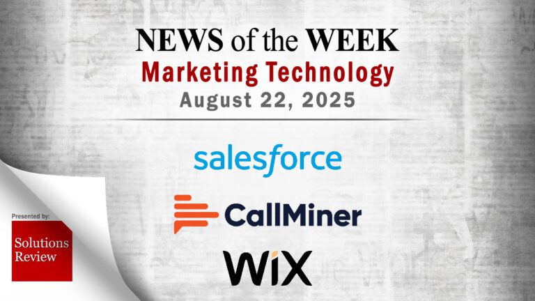 Top MarTech News From the Week of August 22nd