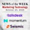 Top MarTech News From the Week of October 24th